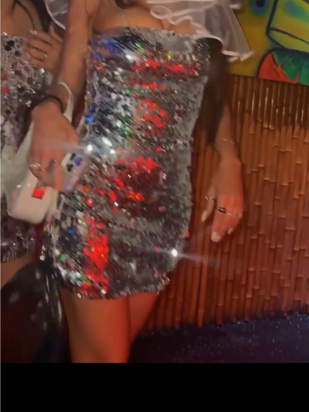 Runaway the Label Vesina Silver Sequin Mini Dress size S - Picture 9 of 9